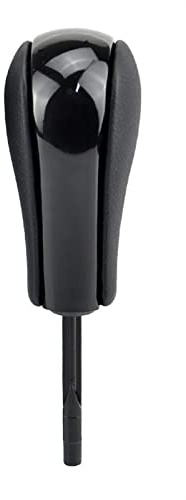 Kohlefaser-Auto-Automatik-Schaltknauf Handball für E39 E46 E53 E60 E61 E63 E64 E83 E81 E82 E87 E90 E91 E92 E93(Black-Short)