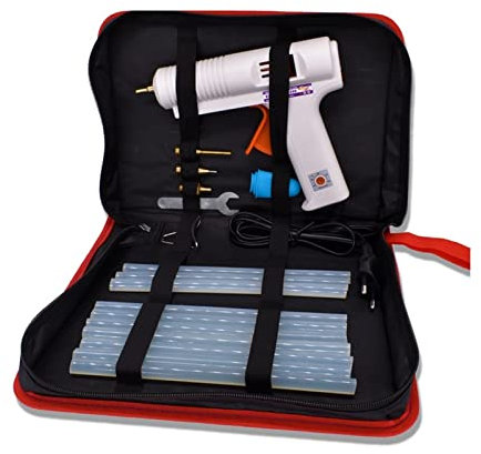 Pistola per colla a caldo per lavori manuali Termostato for pistola for colla a caldo 150 W Ugello sostituibile Pistola for colla industriale Kit di riparazione for processo fai-da-te Ues Stick di col