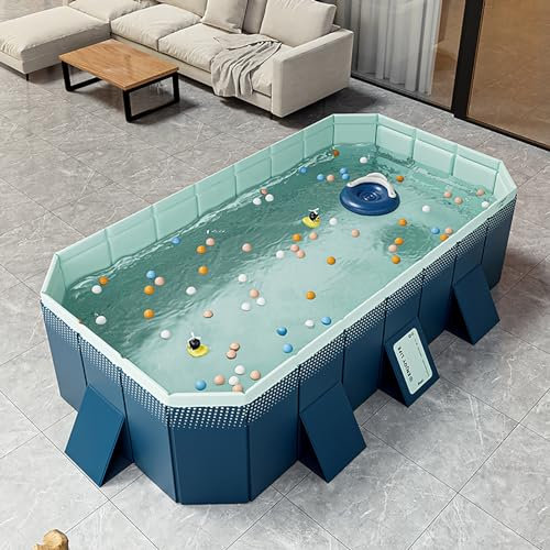 Piscine for Enfants Non Gonflable, Piscine Pliable, Grande Piscine Portable for la Famille, Piscine extérieure for Chiens - Coque en Plastique Dur - Facile à Assembler (Size : 4m)