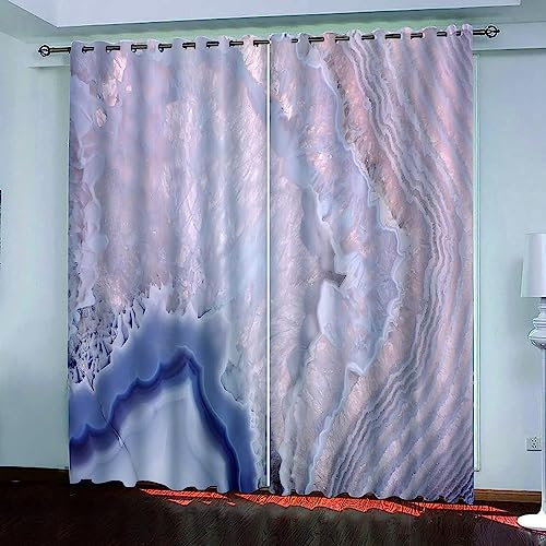 Vorhang, Kinderzimmer, 3D Rosa Marmorstruktur 2 X 70 X 160 Cm Kindervorhänge Mit Ösen, Polyestervorhänge, Wärmeschutzvorhang, Blickdichter Vorhang Mit Ösen, Kindervorhänge Für Wohnzimmer, S -6J4O6Z4W7