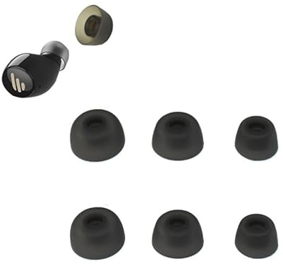 3 Pairs Replacement Eartips for Jabra Elite 75t/65t/Active/Sport Evolve - Silicone Earmuffs S/M/L Sizes (1.38+1.23+1.02cm), Soft Comfortable Custom Fit Earplugs for Jabra Wireless Earbuds