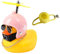 LuLiyLdJ Gelbe Ente Fahrradklingel, Fahrradklingel Kinder, Fahrradhupe Kinder, Fahrradklingel Kinder Jungen, Fahrradhupe Lustig (Rosa)