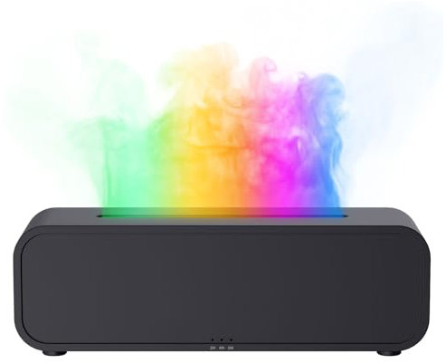 Essential Oil Diffuser, 250ML Diffusers for Home, Flame Ultra-Quiet Aroma Diffusers, Ultrasonic Aromatherapy Diffuser with Auto-Off, Timeable for Bedroom, Home, Office