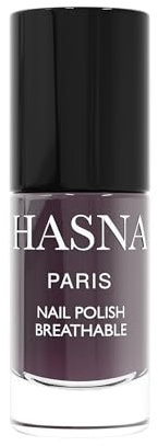 HASNA PARIS - smalto per unghie Halal - Eco responsabile - Lucentezza e lunga tenuta - Facile da applicare - 6ml (MELANZANA)