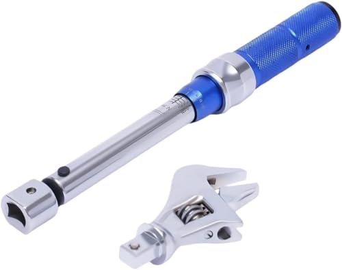 BLHYHLB Open-end Wrench for HVAC 30mm Steel Open End Torque 5-25nm Clicking Wrench Interchangeable Head Torque Wrench Spanner Manual Tool for Plumbing Auto Repair,Mini Split and Refrigeration System