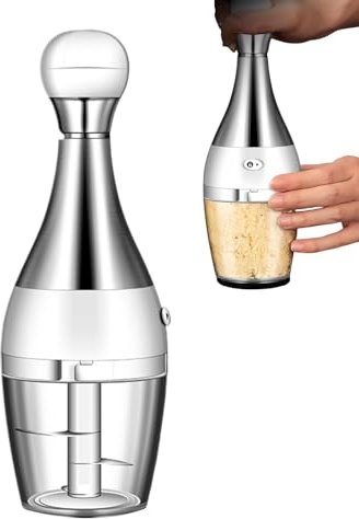 Robot Da Cucina Con Pressa Manuale, Tritatutto Con Pressa Manuale | Tritaverdure manuale - Tritatutto manuale a pressione, Tritatutto per alimenti in acciaio inossidabile, Tritatutto