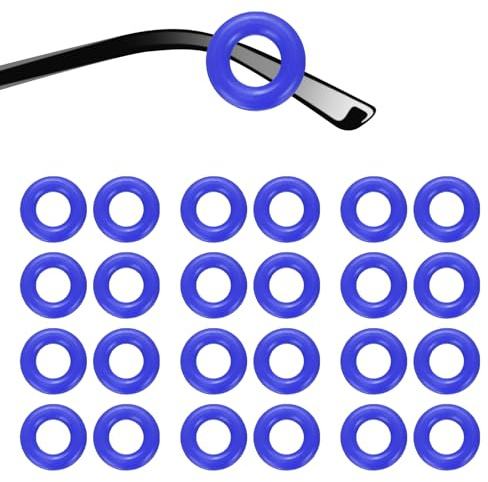 sourcing map Glasses Ear Grip Silicone Ring Type Anti-Slip Ear Eyewear Retainer Eyeglass Temple Tips Sleeve Retainer