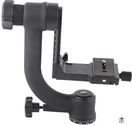 FLEXMAN Professional Gimbal DSLR stativhuvud, 360° rundstrålande fribärande roterande kulhuvud med 1/4 3/8 gränssnittsplatta för snabbkoppling, maximal belastning 20 kg/44,1 lb