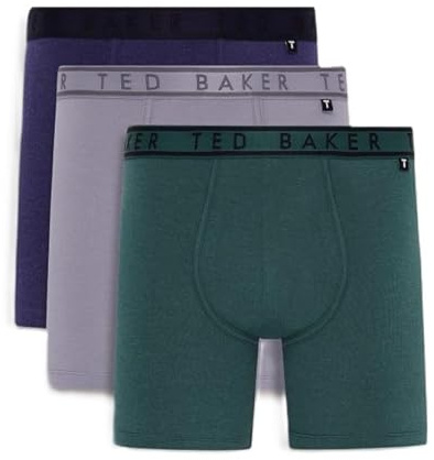 Ted Baker boxershorts för män, Midnattssegl/väderflöjel/vandring grön, L