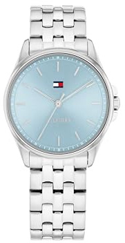 Tommy Hilfiger Uhr mit DREI-Zeiger-Quarzwerk für Damen mit Edelstahlarmband – Erhältlich in Zweifarbig, Silber oder Gold
