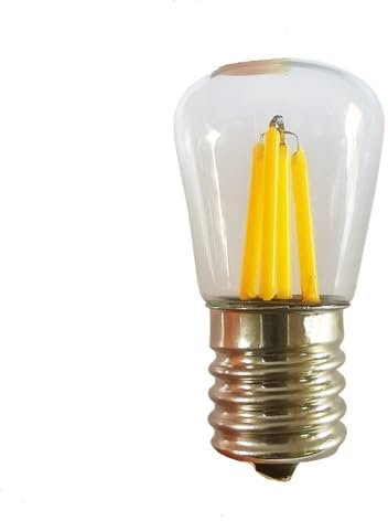 Fengyan Home Bulbs, Confezione da 20, Luce LED for Frigorifero AC110V 3W T26 E12/E14/E17/B15, Luce for Macchina utensile con Coperchio in Vetro Lampada Domestica(2700K Warm White,12V E17)