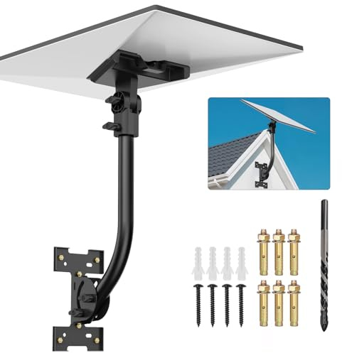 Anautin Starlink Gen 3 Halterung – verstellbares 180°-Grad-Installationsset mit wasserdichtem Design, geeignet für Holzdächer und Wände, um eine optimale Satelliten-Internet-Signalausrichtung zu