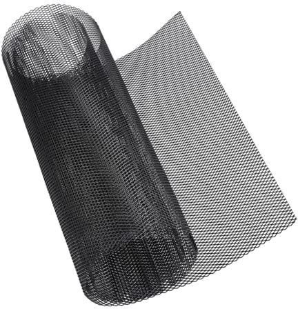 PH PandaHall Rejilla universal de malla para coche, 47 x 16 pulgadas, rejilla de aleación de aluminio con agujero rómbico, rejilla de parachoques para parachoques delantero, rejillas de ventilación