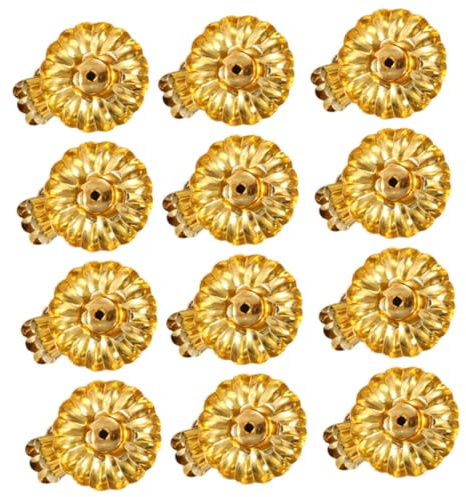 FIXOSHEE 15 Pezzi Clip Portacandele Natalizi in Metallo da Supporti per Candele da Tè per Decorazioni Albero Natale per Feste e Tavole Festose
