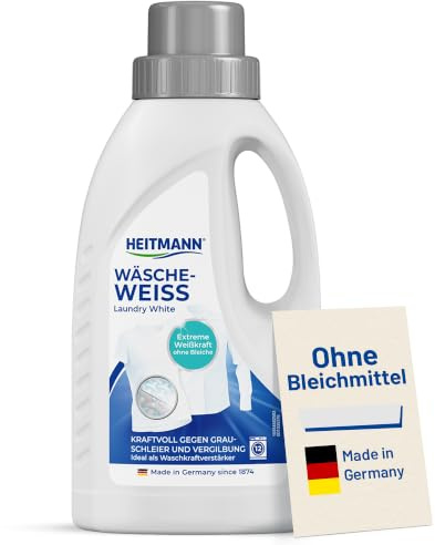 HEITMANN Vit tvätt | Extrem vit utan blekning | Perfekt för fin tvätt och flytande tvättmedel | 500 ml