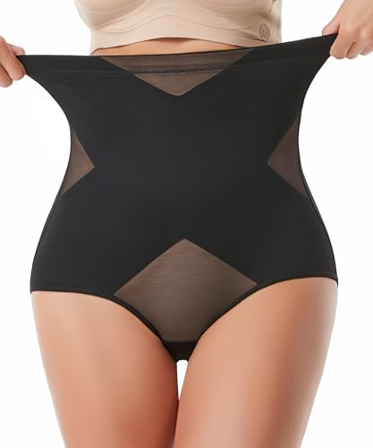 Wodelanle Tummy Control Shapewear Panties for Women High Waisted Body Shaping Briefs Compression Underwear Seamless Shapewear Panty Girdle