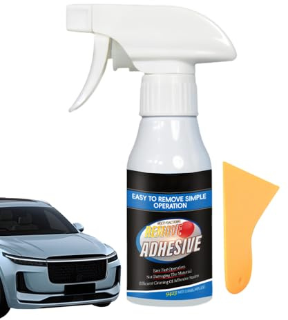 Klebstoffentferner für Auto – 120 ml Klebstoff-Reiniger-Spray – Auto | Aufkleber-Entferner – für Fenster, Glas, Etiketten, Dekoration, Entfernung, Zuhause, Auto
