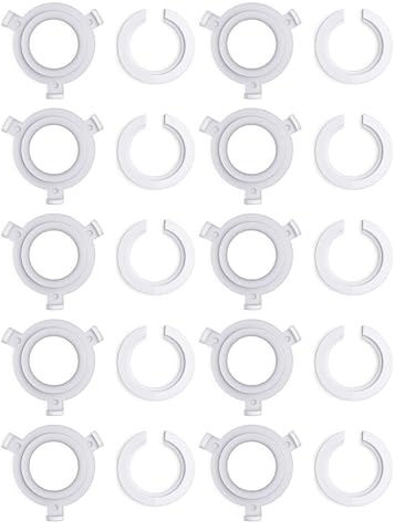 20 Pcs E27 to E14 Lampshade Reducer Rings,E27 to E14 Lamp Shade ReducerRing