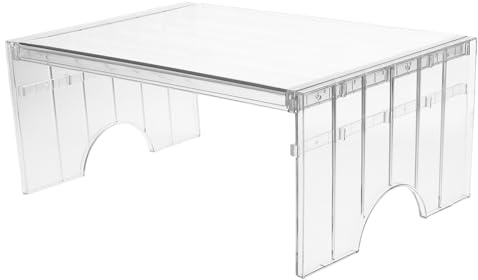 Happyyami Ripiani Frigorifero in Pet Design Multilivello, Facile da Pulire e Funzionalità Espandibile per Organizzare Alimenti e Rimanenze in Cucina