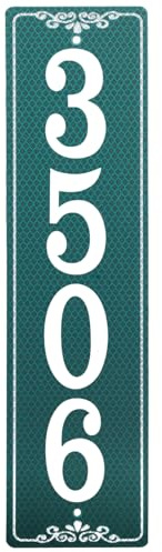 Metal Address Plaque,Number Signs For House Wall Plaque, Street Name Address Sign,Modern House Numbers,Address Plaque Sign for House,Apartment,Office,Mailbox