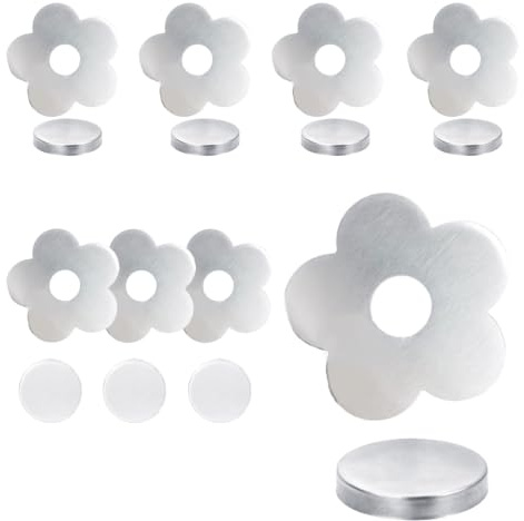 RQJLZ 8 Stück 56g Tischdeckenbeschwerer für Draußen, Blume Design, Extra Schwer Tischdeckengewichte, Magnet Tischdeckenbeschwerer