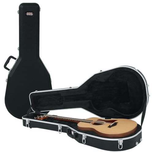 Gator Cases Deluxe Formkoffer kompatibel zu Taylor GS Mini Akustikgitarren, schwarz (GC-GSMINI)