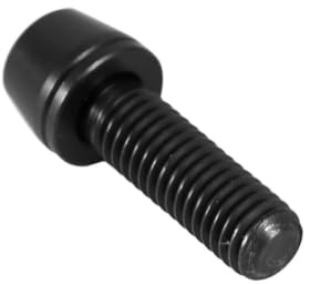 Mountainbike-Schrauben, Titanlegierung, konischer Kopf, Scheibenbremsschraube mit Unterlegscheibe (schwarz, M5 x 16), Schwarz
