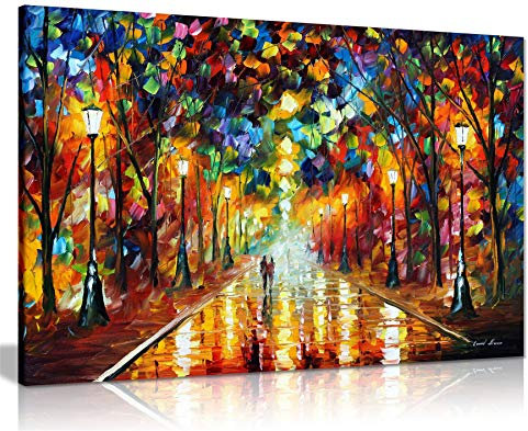 Leonid Afremov Ölgemälde auf Leinwand, abstrakt, für Wohnzimmer, Heimdekoration, Farewell to Anger, 76x51 cm (30x20in)
