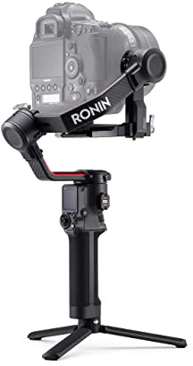 DJI RS 2 - Estabilizador cardán de 3 Ejes para DSLR y cámara sin Espejo, Nikon, Sony, Panasonic, Canon, Fujifilm, Carga útil de 4,5 kg, Fibra de Carbono, Pantalla táctil, Color Negro