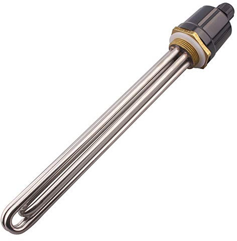220V 9000W 3U 1.5 Zoll (DN40) 47.8mm BSP-Gewinde Messingflansch mit Silikonring und Kunststoffabdeckung