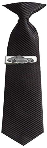 Krawattenklammer mit klassischem Deutschen Sportwagen 911 (Typ 996) ref195, Zinn-Effekt, 4 cm lang