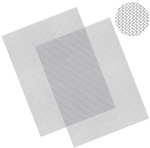 PNOOFR 2 Pcs Rete Metallica Maglia Rete Acciaio Inox 304 Retina Rodent per Precludere Roditore Insetti Filtrazione Griglia Barbecue Staccia Industria (30 x 21cm)