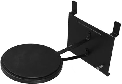 Doppelfußpedal Bassdrum Pad aus Stahl, Schwarz, für Übung | Drum Dämpfungspad, Fußkontrolle, Unterwegs Nutzbar, Zubehör für Schlagzeug Zufällige Farbe