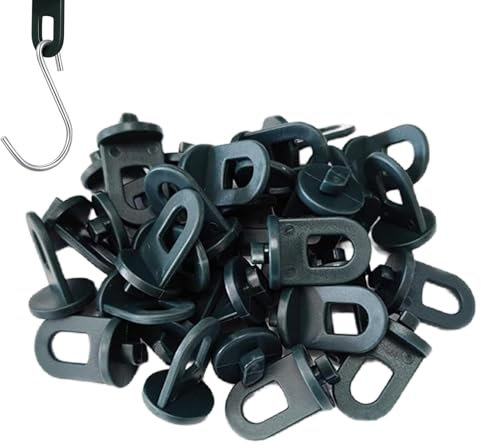 Clips de fijación para invernadero, ganchos de soporte para plantas en macetas, ganchos de soporte para plantas, pinzas giratorias, accesorios de invernadero, clips colgantes para balcón, jardín