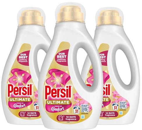 Persil Ultimate Liquid Detergent Outstanding Stain Removal Effective in Quick and Cold Washes with 14 Days of Lasting Freshness 31 Washes, 837ml (Buy 3, Touch of Comfort)