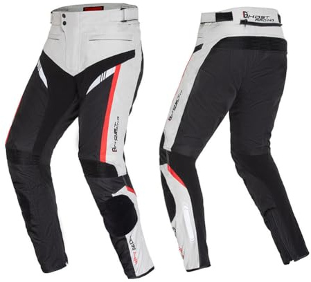 Wanym Pantalones de Moto Hombre con Protecciones, Pantalones Hombre Moto con Forro Protector con 4 Almohadillas Protectoras ExtraíBles, Pantalon Moto Hombre con Protecciones