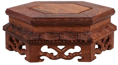 RORPOIR Soporte Para Macetas De Piedra Artesanal 5.90X5.90X2.16 Pulg Elevador Estable Para Plantas Base Para Jardín Hogar Oficina Reutilizable
