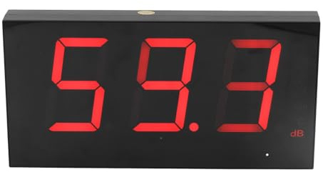 LOCADENCE 30dB 130dB Dezibelmessgerät, wandmontiertes Dezibelmessgerät mit LCD Display, hochpräzises USB Wand Schallpegelmessgerät mit großem Messbereich zur Lärmüberwachung