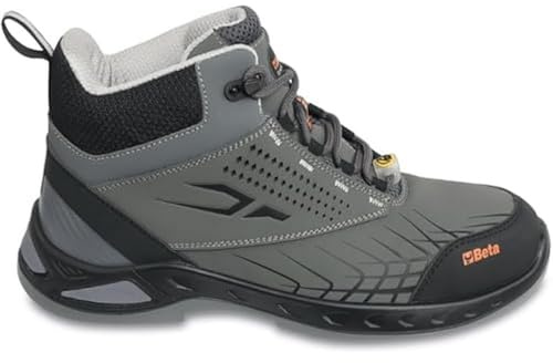 Beta 7274G, Chaussures Hautes de Sécurité FitEVOLUTION en Nubuck Hydrofuge, Chaussures de Travail Anti-Perforation avec Support de Stabilité au Talon, Taille EU 42, 650g