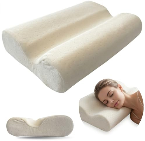 Restform Anti-Falten Kissen aus Memory Foam Anti-Wrinkle Pillow – Ergonomisches Schlafkissen für Seiten- und Rückenschläfer, beugt Schlaffalten vor & verbessert die Nackenhaltung