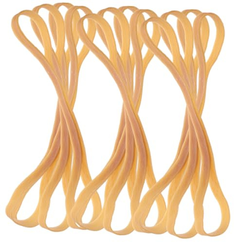 SHINEOFI Bandes Élastiques Larges en Caoutchouc Réutilisables et Ductiles pour Bureau, Fixation de Dossiers et Emballages Alimentaires, Portable Polyvalent