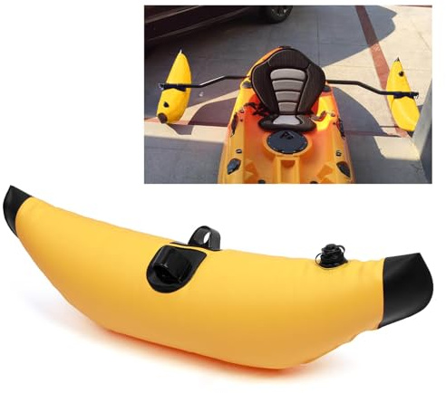 Dilwe Float di Industria di Kayak, di Stabilizzatore Gonfiabile in PVC per Ulteriore stabilità, Facile Inflazione, Grande Aggiunta al Kayak per la Vela, la Pesca, la Remella (Yellow)