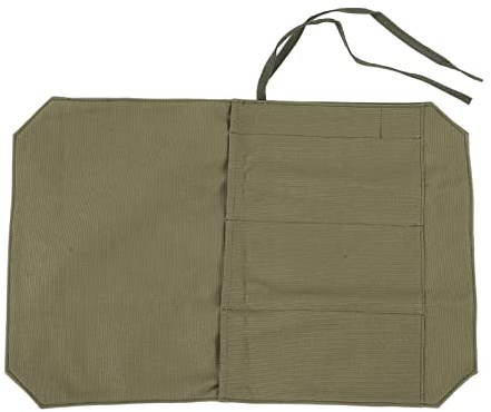 Knivfodral Knivrullväska Tungt Portable 4 slots förvaringsväska för kockar kulinariska studenter kokar 16a dukmaterial 21.3x13.8in (Grön)