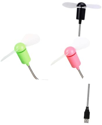 MERRYHAPY 4 Pièces Ventilateur USB Flexible Mini Portable Silencieux à Col de Cygne Refroidisseur USB pour Bureau Maison École Compatible Ordinateur Portable Couleur