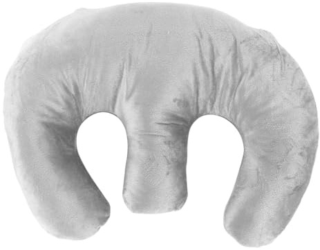 Gutol Soft Detachable Chest Pillow, SPA Massage Breast Support Pillow, Prone Cushion for Beauty Salon Table Sleep Travel (Grey)