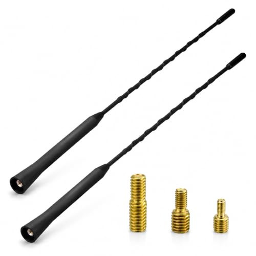 2PCS Autoantenne FM DAB Autoradio Antenne, 23cm, Dachantenne Ersatz Antennenstab Für Starken FM/DAB Empfang, Kompatibel Mit Verschiedenen Automodellen