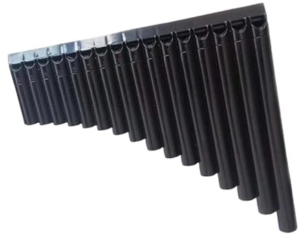 Juego De Flauta Pan Con Llave En C Para Enseñanza Profesional 16 Tubos Color Negro Flauta Pan