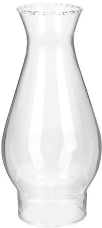 HEALLILY Lampada a Olio Coprilampada in Vetro, Paralume Artigianale Resistente, Accessorio per Lampade a Cherosene, Base 5.7 CM, per Ambienti Vintage e Outdoor