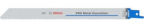 Bosch 5x PRO Metal Demolition S1125VF Recip Saw Blade, 1,25 x 19 x 225 mm, | für Rohre und Profile aus Metall, Nichteisenmetalle, Länge 225 mm, Professional Zubehör Säbelsäge