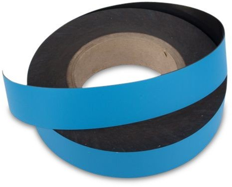 1m Magnetband/Kennzeichnungsband (magnets4you) Breite 50 mm | blau | einfaches Zuschneiden | haftet auf Allen magnetischen Untergründen